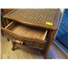 Image 2 : WICKER SINGLE DRAWER END TABLE