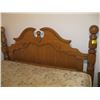 Image 2 : OAK QUEEN SIZE BEDFRAME WITH QUEEN SIZE BOXSPRING & MATTRESS