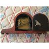 Image 2 : WOODEN MANTLE CLOCK WITH KEY