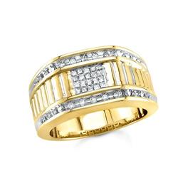 $3,100 Genuine 0.60 ct Men's Diamond Ring 14K Gold