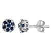 Image 1 : $1,499 Genuine 0.50ct Diamond & Sapphire Earrings 14K