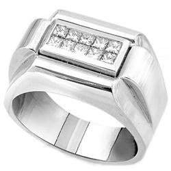 $6,400 Genuine 0.52ct Men's Diamond Ring 14K Gold