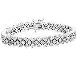 $53,500 Genuine 9.22 ct Diamond Bracelet 14K Gold