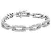 Image 1 : $10,600 Genuine 2.46 ct Diamond Bracelet 14K Gold