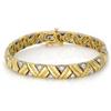 Image 1 : $9,400 Genuine 1.51 ct Diamond Bracelet 14K Gold