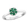 Image 1 : $1,399 Genuine 0.40 ct Diamond & Emerald Ring 14K