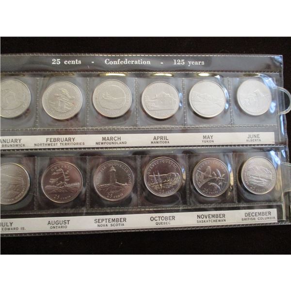 125 YEAR CONFEDERATION MINT COIN SET