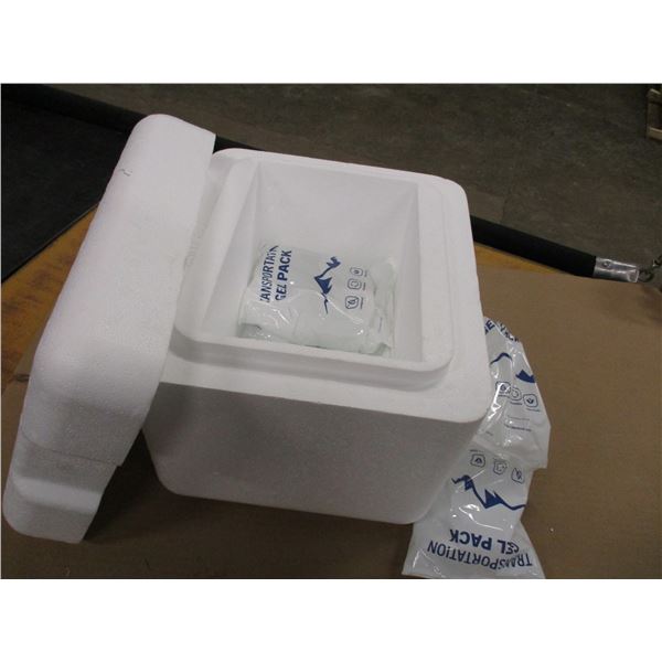 STYROFOAM COOLER & ICE PACKS