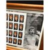 Image 2 : LEGENDS OF HOLLYWOOD UNCUT STAMP SHEET FRAMED