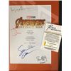 Image 2 : AVENGERS END GAME CAST SIGNED SCRIPT COVER ( RA COA)