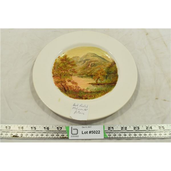 Medicine Hat Potteries Hand Painted Plate