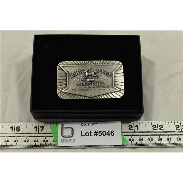 John Deere Trademark Belt Buckle