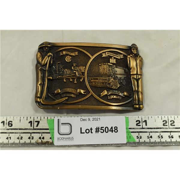IH Brass Coloured Belt Buckle