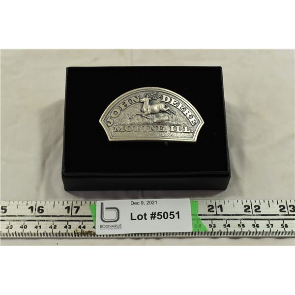 John Deere Trademark Belt Buckle