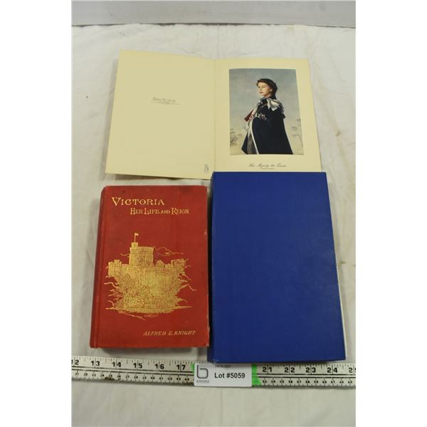 Antique Queen Victoria Book, Her Majesty Book & Photo