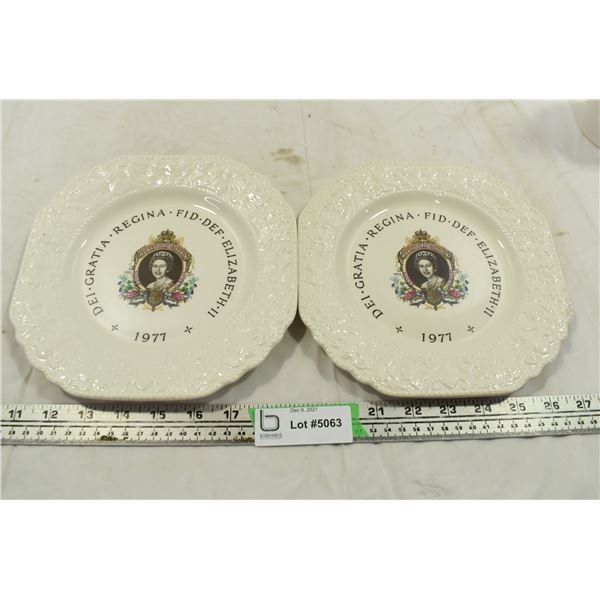 1977 Queen Elizabeth Silver Jubilee Plates