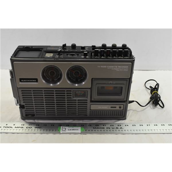 Electrohome Shortwave CB TV-Radio-Cassette-Recorder (working)