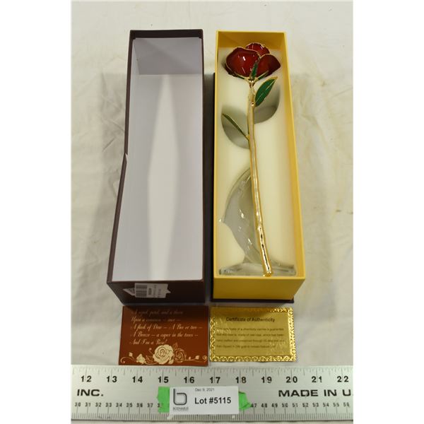 Golden Rose Decoration