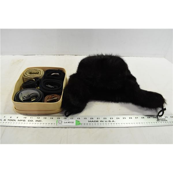 Belts & Women’s Fur Hat