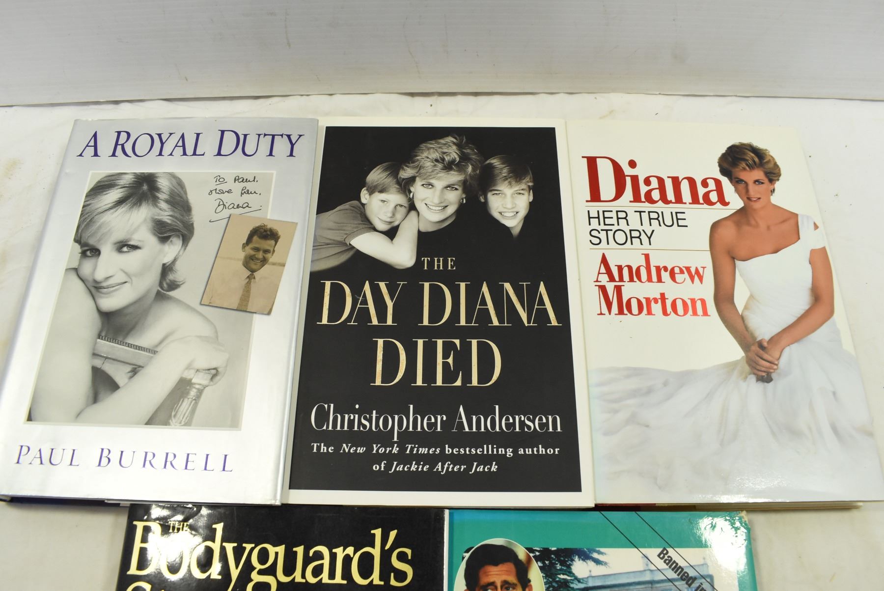Royal Hardcover Books Princess Diana Bodnarus Auctioneering