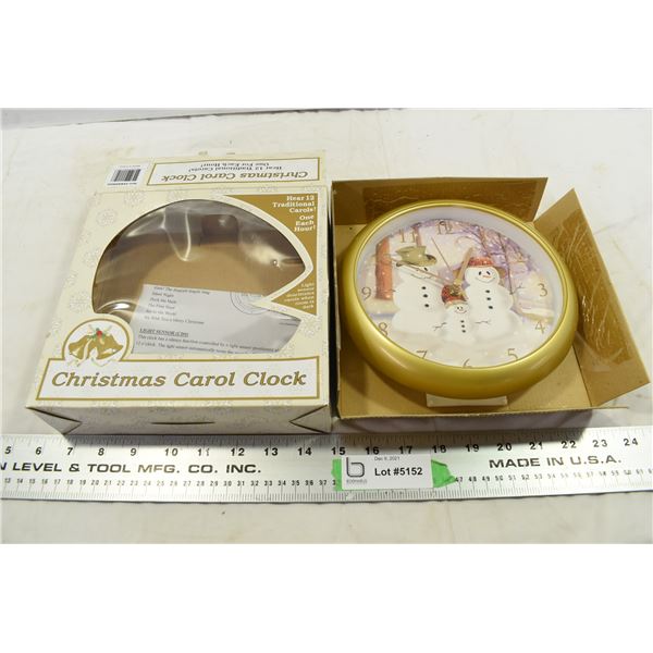 Vintage Christmas Carol Clock