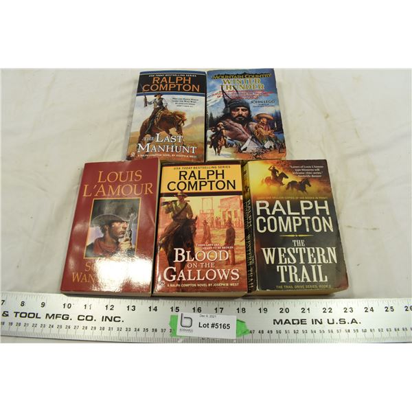 (5) Vintage Western Books