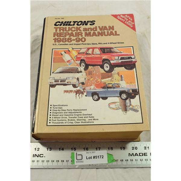 Chilton Automotive Service Manual 1986-90