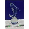 Image 1 : Glass Dolphin ornament / Paper Weight
