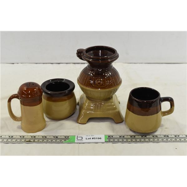 Ceramic Shaker, Mug, Oven & Sugar Bowl?