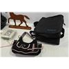 Image 3 : Assorted Purses, Sasktel Lunchbag, Wooden Horse Ornament
