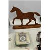 Image 4 : Assorted Purses, Sasktel Lunchbag, Wooden Horse Ornament