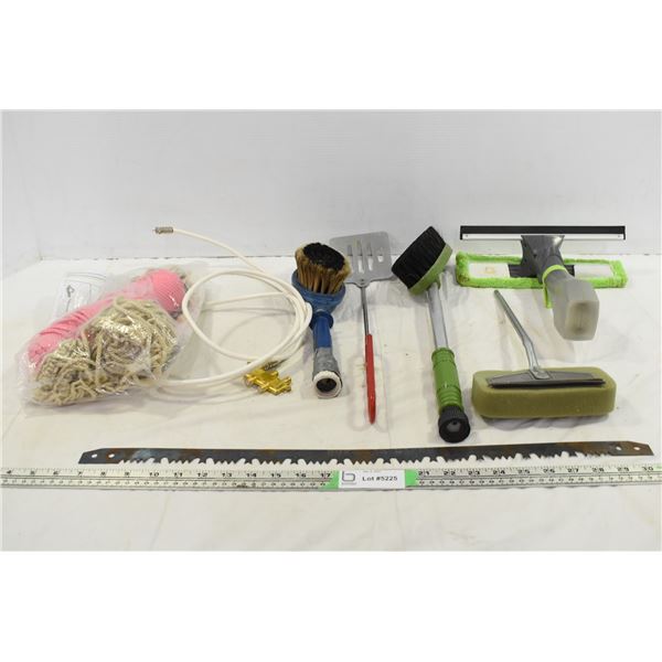 Rushian Raker Saw Blade, Ropes, Misc. Cleaning Items & Coax Cable