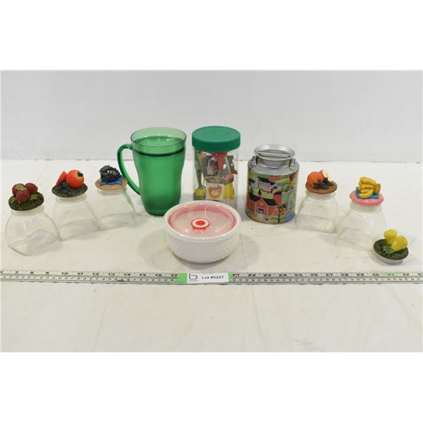 Decorative Spice Jars, Misc. Containers