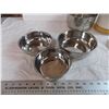 Image 5 : Ceramic Spoon holder + (10) Metal Mixing Bowls - 4 aluminum (appear new) + lazy susan with crock