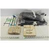 Image 1 : Vacuum Hoses, wood clothes pins, Home Sweet Home Sign, Misc.