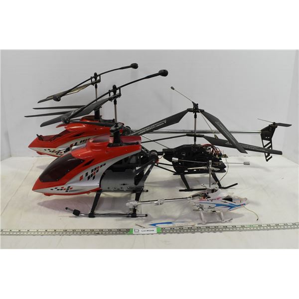 *4 RC Helicopters – Damaged, Good for Parts