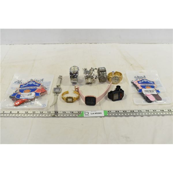 Assorted Watches & Apple Watch Replacement Bands