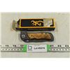 Image 1 : Browning Pocket Knife w/ Design on Metal