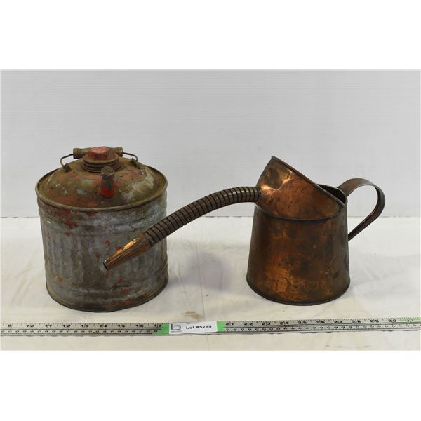 2 Vintage Fuel Cans