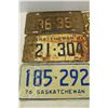 Image 2 : 1960’s & 70’s Sask Licence Plates