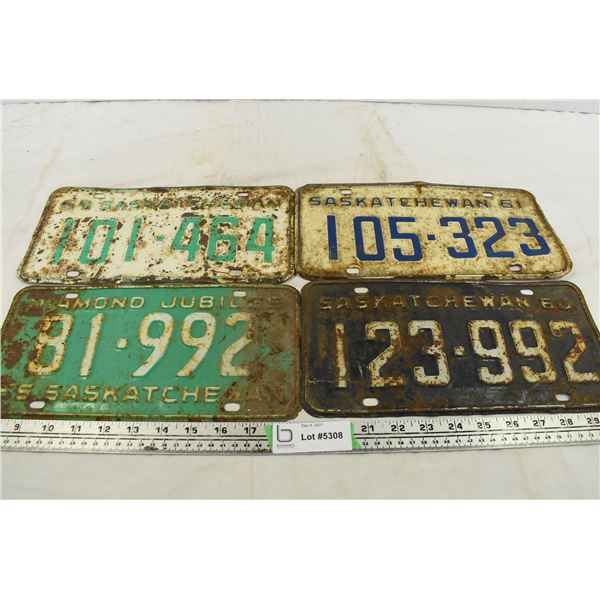 1960’s Sask Licence Plates
