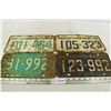 Image 1 : 1960’s Sask Licence Plates