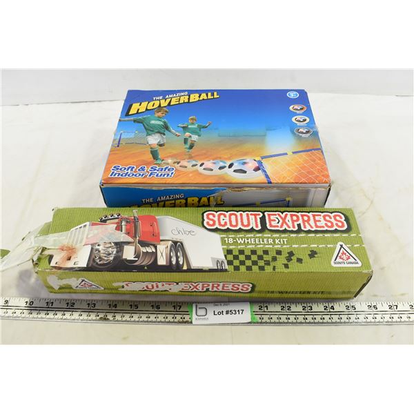 Scout Express 18-Wheeler wooden model kit & Hoverball