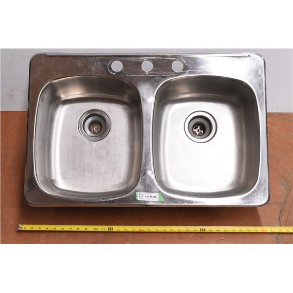 *Stainless Steel Double Sink