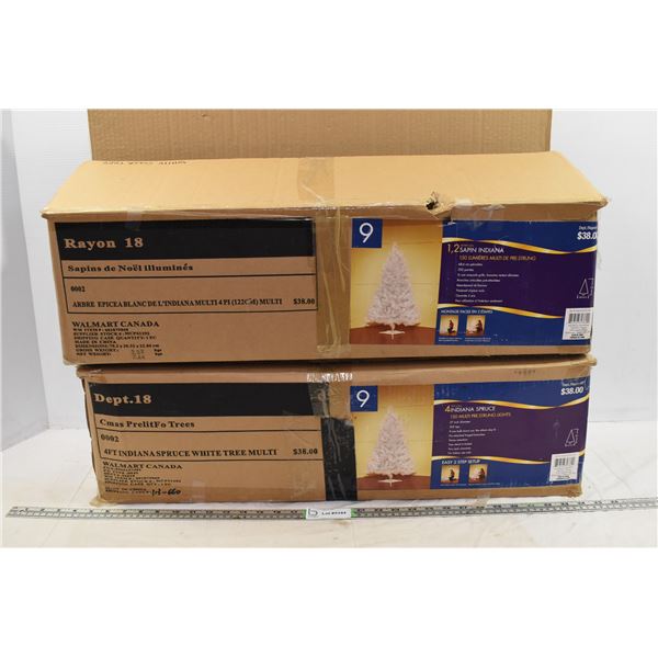 *Small White Christmas Trees – Yellowed