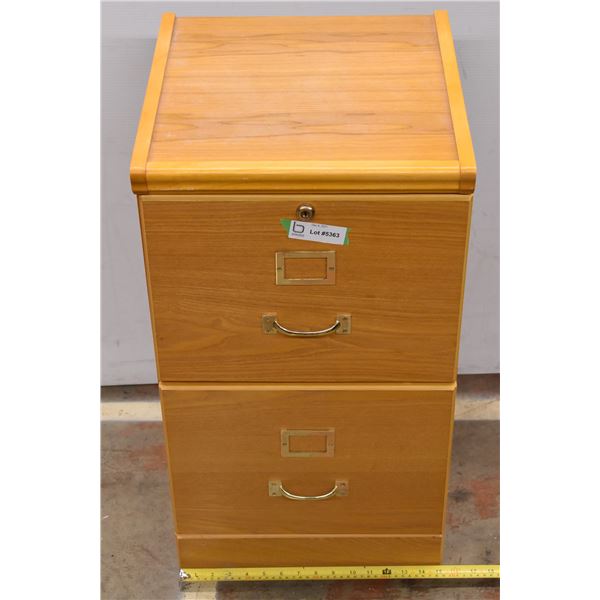 *Wooden Night Stand – Locking Drawer