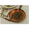Image 3 : Plate Clock, Copper Decorative Pan, Misc. Items