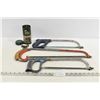 Image 1 : 3 Hand Saws & Tin w/ Screws
