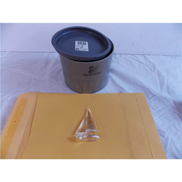 Swarovski Silver Crystal Sailboat (see description)