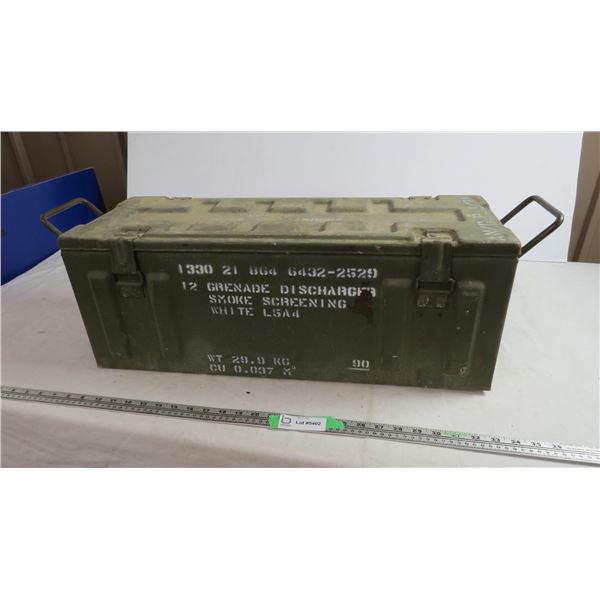 long metal Military ammo box -1969